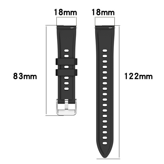 Silicone Universal Strap 18mm