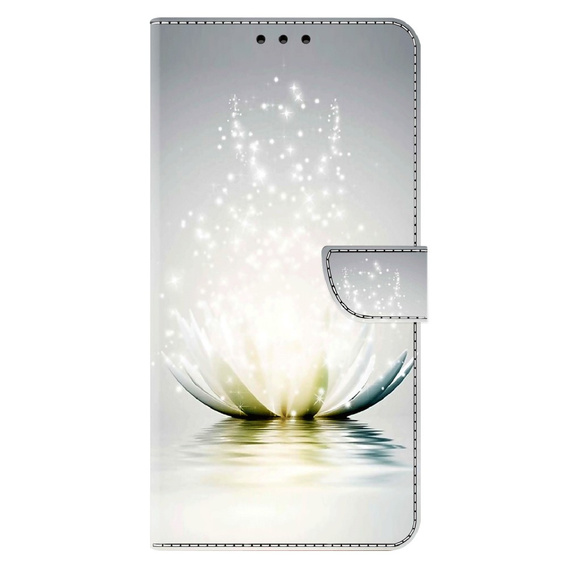 Flip case for Xiaomi Redmi Note 12 4G, Wallet, Lotos Flower, grey