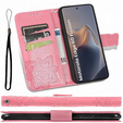 Flip case for Motorola Edge 60 / 60 Fusion, Butterfly, pink rose gold