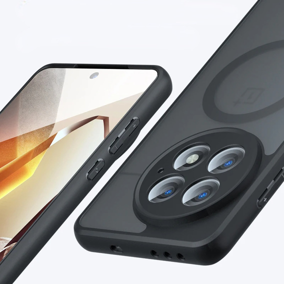 Case for OnePlus 13R, for MagSafe, ERBORD Matt Case, black