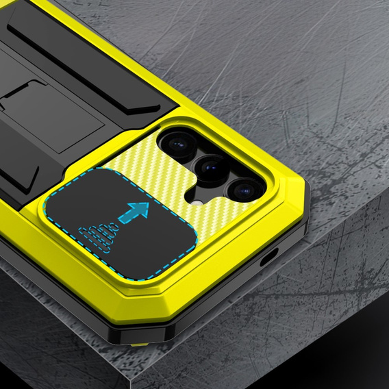 Armored case for Samsung Galaxy S25+ Plus, R-JUST, yellow
