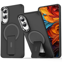 Case for Samsung Galaxy S25 Edge, Kickstand Matt Case, for MagSafe, black