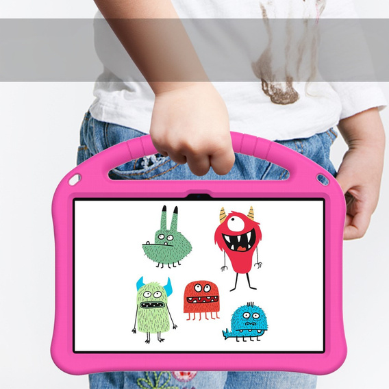 Children's case for T Tablet 5G, with handle, pink