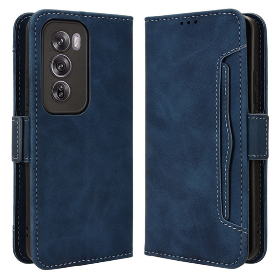Flip case for Oppo Reno 12, Card Slot, dark blue