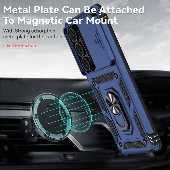 Armoured case with stand and lens cover for Samsung Galaxy S26 Ultra