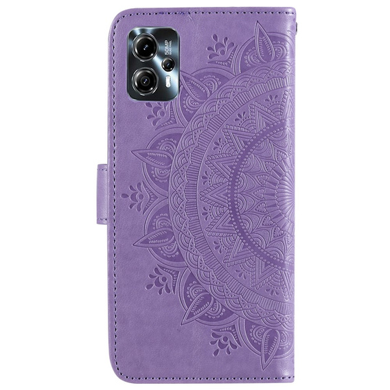 Flip case for Motorola Moto G13 / G23, Mandala Flower, purple