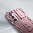Armored case for Samsung Galaxy A55, Dexnor Full Body (Two Frames), pink