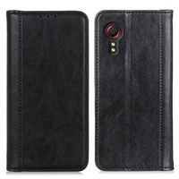 Case for Samsung Galaxy Xcover 7, Wallet Litchi Leather, black