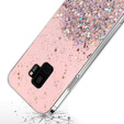 Case for Samsung Galaxy S9, Glittery, pink