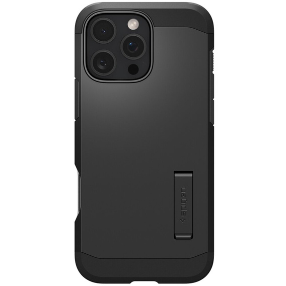 Spigen case for iPhone 16 Pro, Tough Armor Mag MagSafe, black + 9H Tempered Glass
