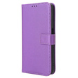Flip case for Motorola Edge 50 Pro, Wallet Smart Magnet, purple
