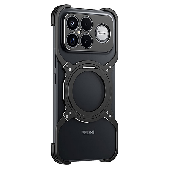 Metal Bumper Case with Magnet and Stand for Xiaomi Poco F8 Ultra