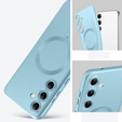 Case for Samsung Galaxy A56, ColorMag, for MagSafe, blue + 9H tempered glass