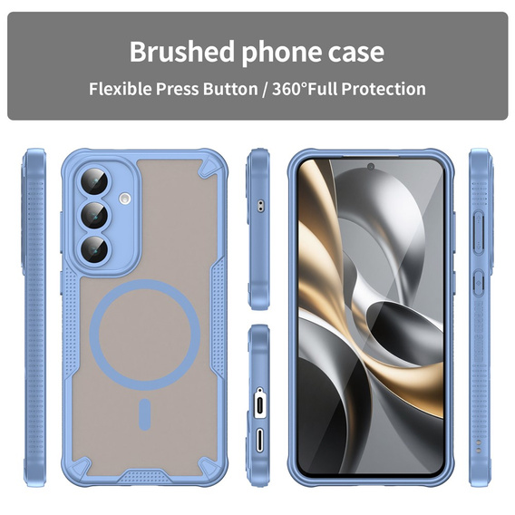 Armoured case for Samsung Galaxy S25 FE, for MagSafe, matt black