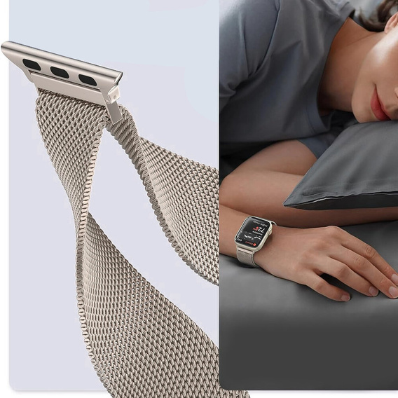 Milanese bracelet for Apple Watch 1/2/3/4/5/6/7/8/SE (38/40/41 MM) - Champagne Gold