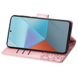 Flip case for Xiaomi Redmi Note 13 Pro 5G, Butterfly, pink rose gold