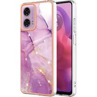 Protective Case for Motorola Moto G24 / G24 Power / G04, Marble Slim Case, purple