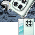 Case for Xiaomi Redmi Note 14 Pro 5G /  Poco X7 5G, Erbord Dropproof, transparent + Glass