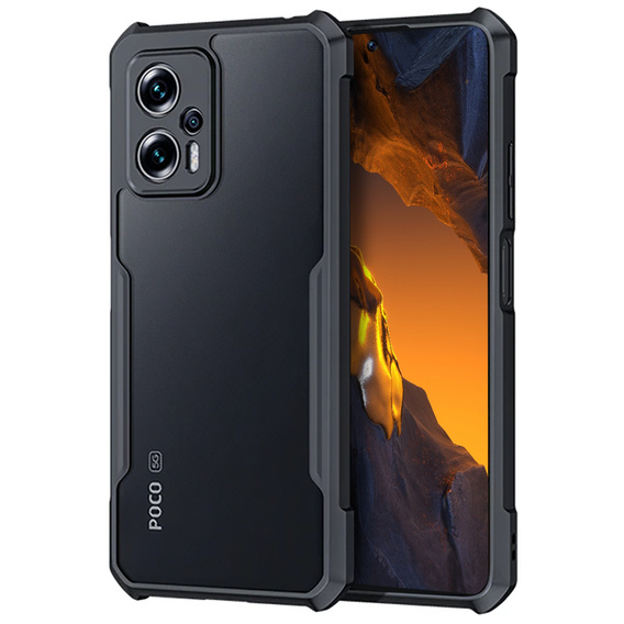 Case for Xiaomi Poco F5, AntiDrop Hybrid, black