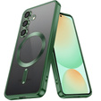 Case for Samsung Galaxy S24 FE, Electro MagSafe, green + Screen Glass