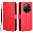 Flip case for Xiaomi Redmi A3, Crazy Horse Wallet, red