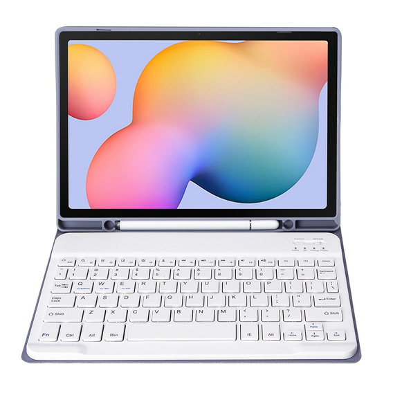 Case + keyboard Samsung Galaxy Tab S6 Lite P610/P615 / S6 Lite 2022 10.4, Pen Slot, purple