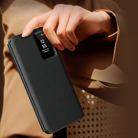 Flip case for Samsung Galaxy A56 5G, Smart View Wallet, black