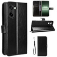 Flip case for OnePlus Nord CE5, Crazy Horse Wallet, black