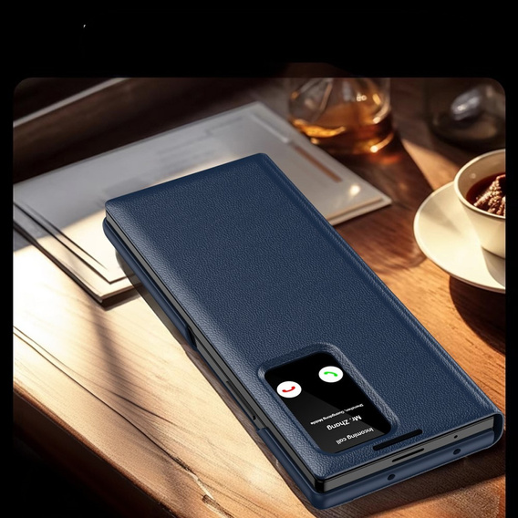 Flip case for Samsung Z Fold6 5G, Smart View Wallet, dark blue
