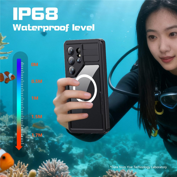 Redpepper MagSafe waterproof case for Samsung Galaxy S26 Ultra, black