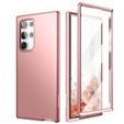 Case for Samsung Galaxy S22 Ultra, Suritch Full Body, pink rose gold