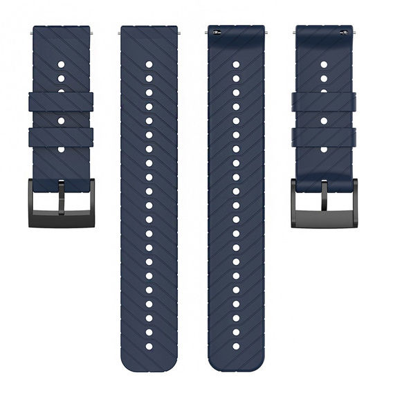 Silicone Universal Strap 22mm, navy blue