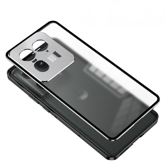 1 x Case for Motorola Edge 50 Ultra, Frame Case, silver
