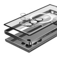 Camera Protection Case for Samsung Galaxy S22 Ultra, CamShield MagSafe, transparent / black