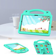 Children's case for Samsung Tab A8 X200 / X205, Cute Patterns, with stand, green
