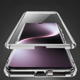 Case for Honor Magic 7 Lite, Magnetic Dual Glass, silver