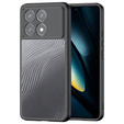 DuxDucis case for Xiaomi Poco F6 Pro, Aimo case, transparent / black