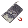 Flip case for Xiaomi Redmi Note 13 Pro 5G, Wallet, Cat grey