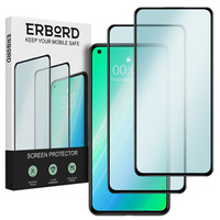 2x Tempered Glass for Xiaomi Mi 11 Lite 4G/5G, ERBORD 3D full display