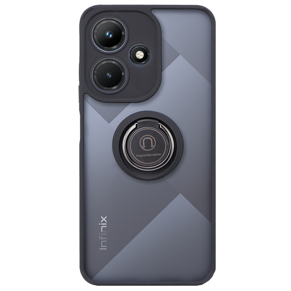 Case for Infinix Hot 30i, Frosted Ring, black