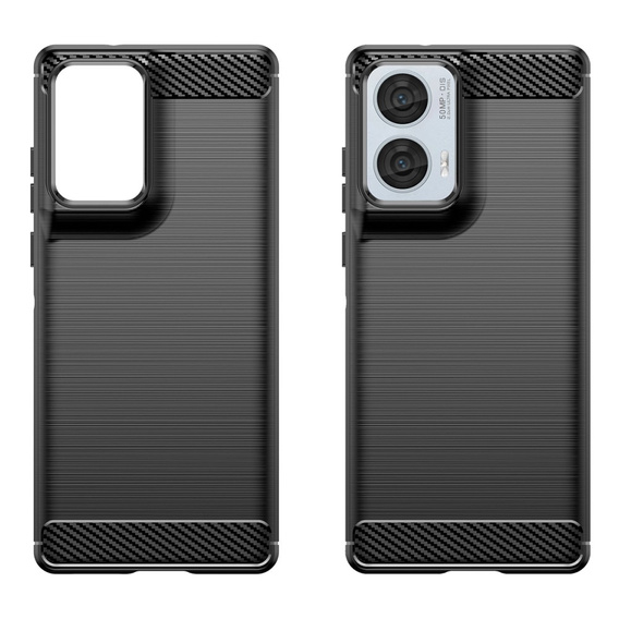 Case for Motorola Edge 50 Fusion 5G, Carbon, black