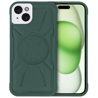Case for iPhone 15 Plus, ERBORD Armor Mag, green
