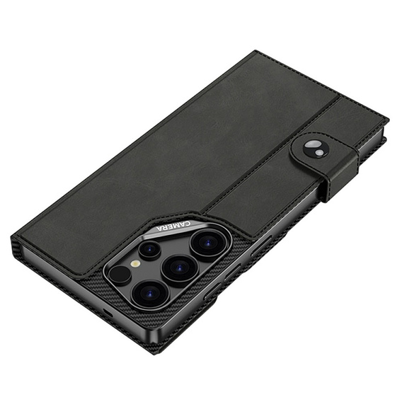 GKK Card Slot Wallet flip case for Samsung Galaxy S26 Ultra, carbon black