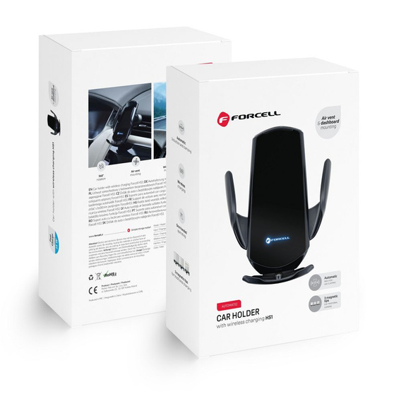 Forcell F-Grip HS1 car holder with wireless charger