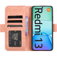 Flip case for Xiaomi Redmi 13, Card Slot, pink