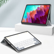 Case for Lenovo Tab P12, Smartcase with stylus space, grey