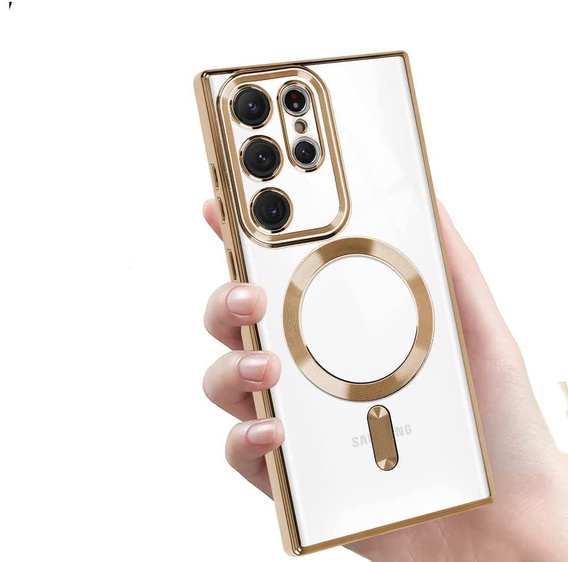 Case for Samsung Galaxy S22 Ultra, MagSafe Hybrid, gold