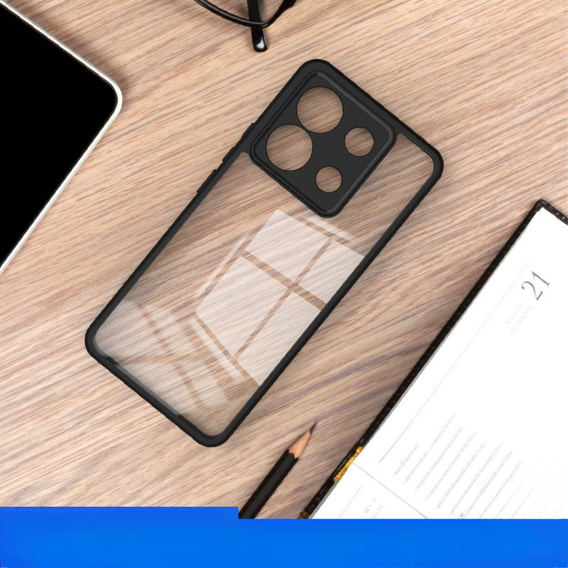 IMAK Case for Xiaomi Redmi Note 13 Pro 5G, UX-9A Series, transparent / black