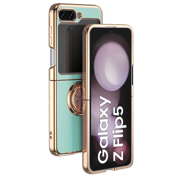 Case for Samsung Galaxy Z Flip 5 5G, Electro Ring, mint