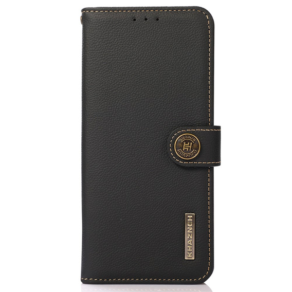 KHAZNEH RFID case for Xiaomi 13T / 13T Pro, Litchi Texture, black